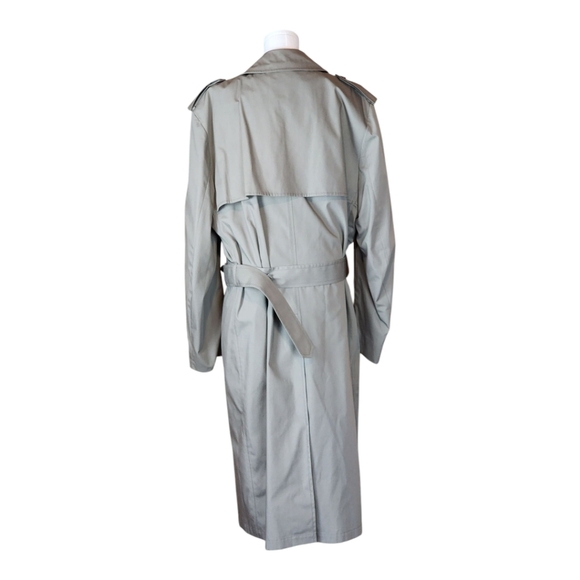 London Fog Men's Trench Coat Vintage 44L Thinsulate Liner Made in USA Like New - Picture 4 of 9